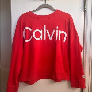 Calvin Klein Red Sweatshirt
